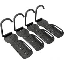 Ratelier vélo - support cycles mural - support mural pour vélo - lot de 4 - visserie incluse