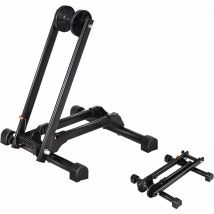 Râtelier Velo, Support de Presentation pour Velo avec Base Stable et Cadre en Metal, 32 x 43 x 43 cm, Noir