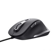 Ratón Óptico 5000 dpi Oficina Trust mouse fyda Negro