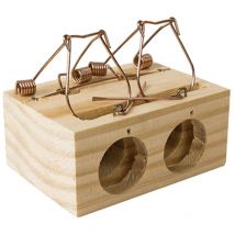 Holzmausefalle mit 2 großen Löchern 50mm