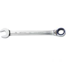 HEYTEC Knarren-Ringmaulschlüssel 50725015080 – Chrom-Vanadium – 72 Zähne – 200 mm – 142 g