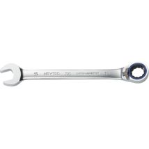 HEYTEC Knarren-Ringmaulschlüssel 72 Zähne – Chrom-Vanadium – 6Kt – 140mm – Ratschenring nach DIN 899 – Schon-Profil