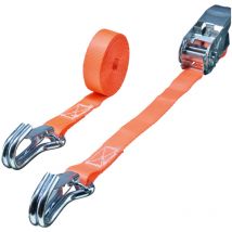 Zurrgurt, Ratschen-, 2-teilig, Spitzhaken + Sicherungsfeder 25mm x 4m lc 500 daN