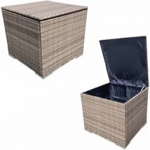 Rattan Garden Storage Box With Lid 707060CM - Nature