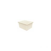 Rattan Plastic Storage Boxes With Rattan Design Lids Mushroom Cream Trendy Boxes