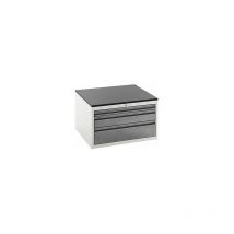 RAU - Cajonera con guías telescópicas altura 460 mm cajones: 1 x 60