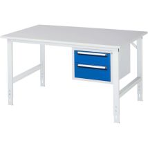 Rau Arbeitstisch Tom Höhenverstellbar Km03, B1500xt1000xh760-1080mm, M-platte-22mm