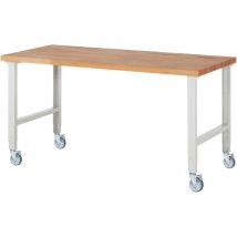 RAU - Fahrbare Werkbank höhenverstellbar 7000-1, B2000xT900xH950-1000mm