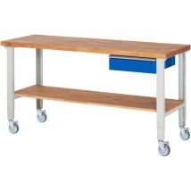 Fahrbare Werkbank Höhenverstellbar 7001a7, B2000xt700xh950-1000mm - Rau
