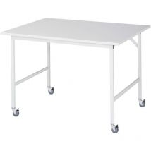 Rau Fahrbarer Arbeitstisch Jerry (4 lr), B1250xT1000xH900mm, M-Platte-22mm