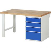 Werkbank 7510A1, B1500xT900xH890mm, 4x Schublade-TA - RAU