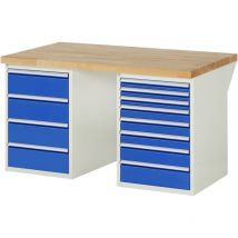 RAU - Werkbank 7822A3, B1500xT900xH890mm, 12x Schublade-TA