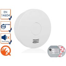 Rauchmelder mit 10 Jahres Batterie & Magnethalterung, Q-Siegel