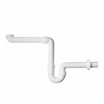 Raumsparsiphon 1 1/4 Zoll mit 40 mm Anschluss für Waschbecken Spüle Küche Bad