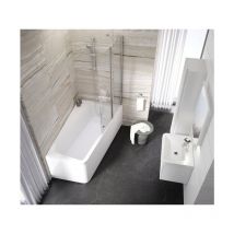 Ravak - 10° Vasca asimmetrica destra 170 x 100 cm, acrilico, bianco (C821000000)