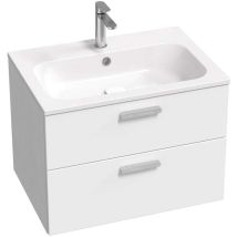 Chrome Ii - Waschbeckenunterschrank 70x50x49 Cm, 2 Schubladen, Weiß Glänzend X000001773 - Ravak