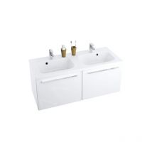 Ravak - Chrome - Meuble sous double lavabo 1200x490x470, blanc X000000536