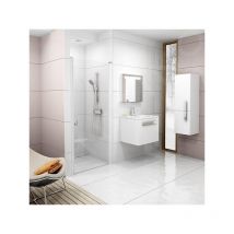 Chrome - Porte de douche, 775-805 mm, blanc/verre transparent 0QV40100Z1 - Ravak