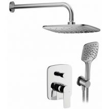 Classic - Set de douche avec mitigeur encastré, corps d'encastrement, chrome X07S017 - Ravak
