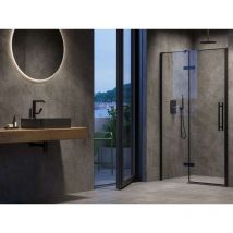 Ravak - Cool - Anta doccia 110x195 cm, nero/vetro trasparente X0VVDC300Z1