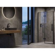 Cool - Porte de douche 110x195 cm, noir/verre clair X0VVDC300Z1 - Ravak