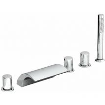 Ravak - Rubinetti - Miscelatore bordovasca, montaggio a 5 fori, cromo X070060