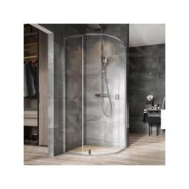 Ravak - Nexty - Cabine de douche quart de rond, 1000x1000 mm, chrome/verre clair 3O6AAC00Z1