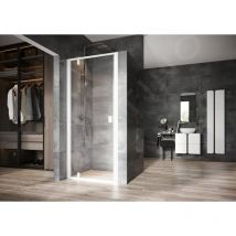 Ravak - Nexty - Porte de douche pivotante 900 mm, blanc/verre clair 03O70101Z1