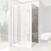 Pivot - Paroi de douche fixe PPS-80, 770-795 mm, blanc/verre clair 90G40100Z1 - Ravak
