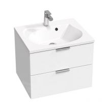Rosa ii - Meuble vasque 596x484x470 mm, 2 tiroirs, blanc brillant X000001494 - Ravak