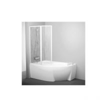 Ravak - Schermo da bagno Supernova L426x400 mm H1500 mm, 2 pannelli, orientato a sinistra, bianco (VSK2RO150R0L)