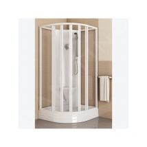 Ravak - Supernova - Cabine de douche 91x91 cm, avec receveur et accessoires, blanc/verre clair 80677112Z1