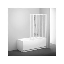 Ravak - Supernova Mampara de baño plegable, 5 partes, 133x100cm, Blanco (VS5R0)