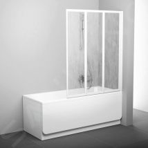 Supernova Pare-baignoire pliable, 3 parties, 140x130cm, Blanc (795V010041) - Ravak