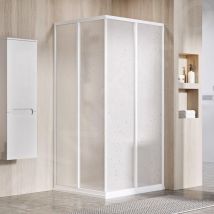 Ravak - Supernova - Porte de douche SRV2-80 s, 770-790 mm, blanc/Pearl 14V401O211