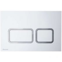 Ravak - Twin - Bouton de commande de la chasse d'eau, en satin X01739