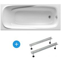 Ravak - Vanda ii Vasca da bagno destra con piedi 160 x 70 cm in acrilico, bianco (CP11000000-SET)