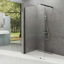Ravak - Walk-In - Parete doccia Walk-in Wall 140, 140x200 cm, nero/vetro trasparente GW9WM0300Z1