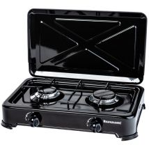 Gas-Aufsatzkochfeld Ravanson K-02TB [schwarz 2 Zone(n)]