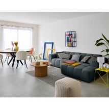 Lisa Design - Ray - 4-sitzer Ecksofa Rechts - Aus Strukturiertem Stoff - Grau