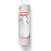 Rayen - Badematte Rechteckige Dusch- oder Badewannenmatte Maxima Naturkautschuk Rutschfest Befestigung mit hochfesten Saugnäpfen 86x33 cm Weiß
