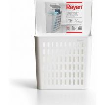 Rayen - Guardaroba Multiuso Appendiabiti Multifunzionale Nessuna Installazione Richiesta Dimensioni: 36 x 24 x 10 cm, Poliuretano, Bianco, 36x24x10 cm