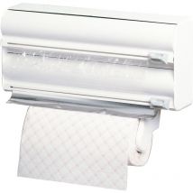 Küchenrollenhalter Dreifacher Küchenrollenhalter Schneidsystem Anpassungsfähig Spezielle Klingen Weiß Maße: 38x10x25,5 cm - Rayen