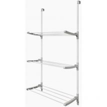 Séchoir à porte blanc et gris - Rayen