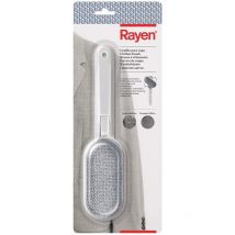 Rayen - Spazzola per Vestiti Perfetto per peli di Animali Domestici Testa Rotante Tutti i Tipi di superfici, abs, Bianco,griggio, 25,5x6 cm