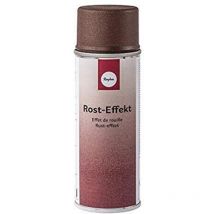 34435222 vernice spray effetto ruggine, struttura ruvida, 200ml, opaco, per superfici metalliche, vetro, porcellana, legno, carta, essiccazione