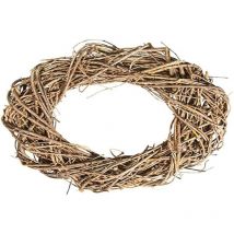 Rayher - 65242000 ghirlanda decorativa in vimini, legno di vite, naturale, 40 cm di diametro, altezza 7 cm per decorazioni stagionali