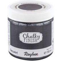 Chalky Finish Colore in Gesso, Metallo, Antracite, 118 ml, 118 unità - Rayher Hobby