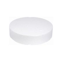 Rayher Styrofoam Disc, 30 cm X 7 cm, Bianco