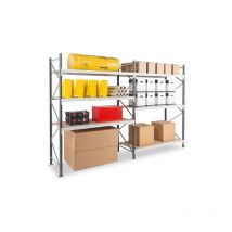 Rayonnage mi lourd 5 nivx - Élément suivant - 3000x3000x600mm - 689kg/niv - Utilisable uniquement avec un module de départ - RAYML/5N/2560/S2